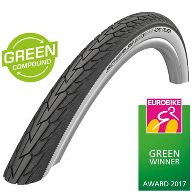 Pneu vélo 27.5 x 1.40 noir et blanc Road Cruiser Schwalbe - #2