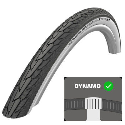 Pneu vélo 27.5 x 1.40 noir et blanc Road Cruiser Schwalbe - #5