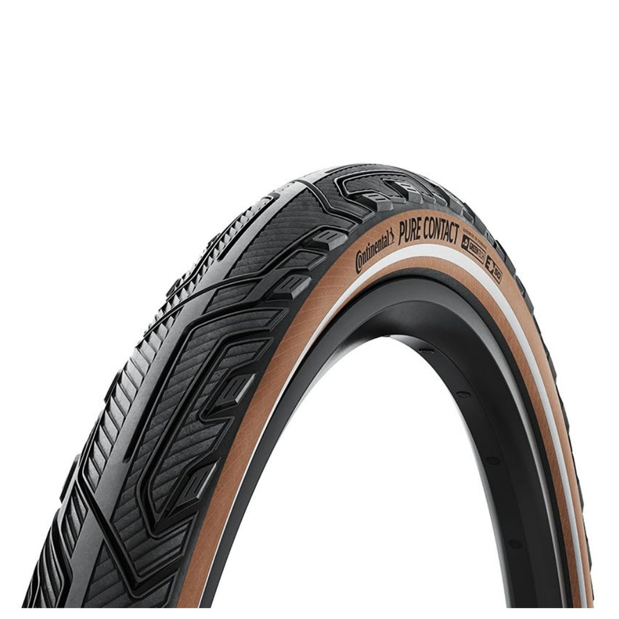Pneu ville Continental Pure Contact noir/marron/reflex