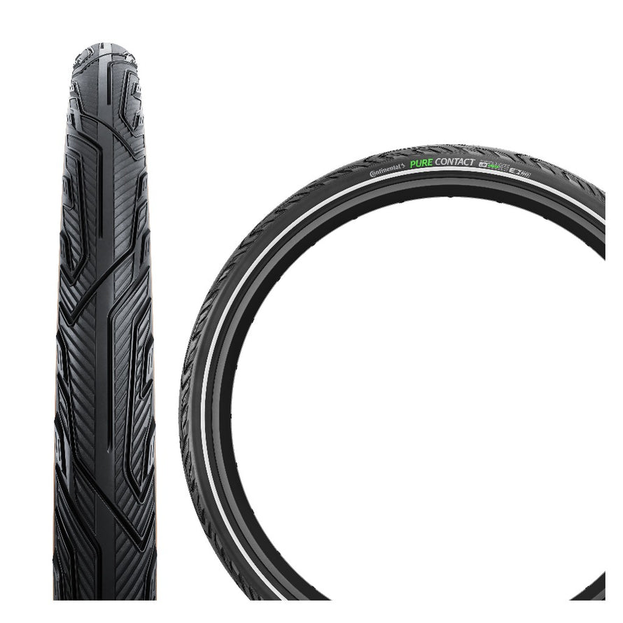 Pneu ville Continental Pure Contact noir/reflex bande de roulement