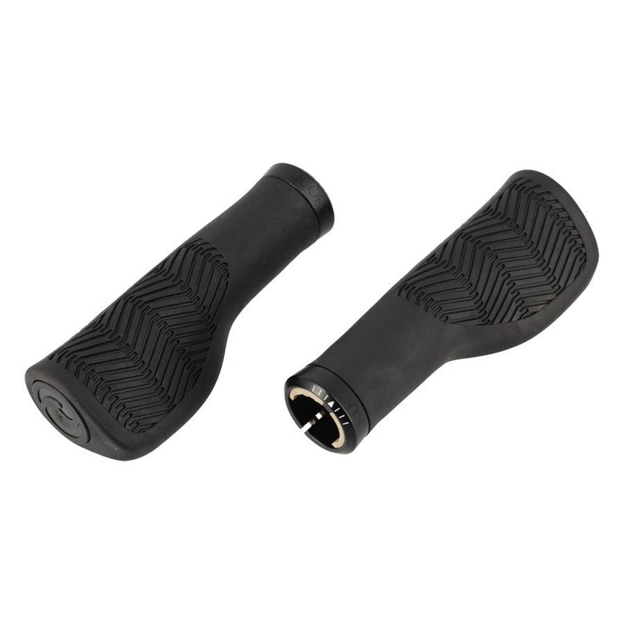 Poignees velo Herrmans Nucore Tour ergonomiques noir pour un maintien confortable et une meilleure prise en main