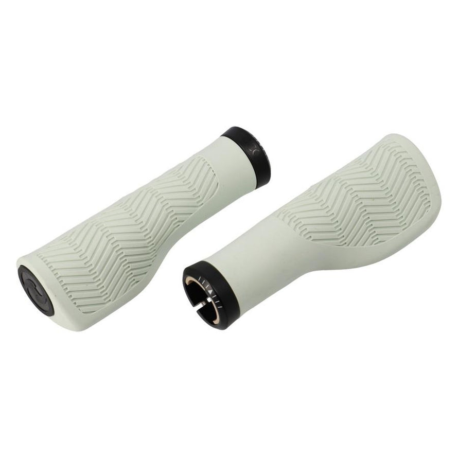 Poignees velo Herrmans Nucore Tour ergonomiques vert clair pour une prise ferme et un confort longue duree en cyclisme