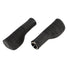 Poignees velo ergonomiques Herrmans Nucore Town en noir pour confort et maintien optimal