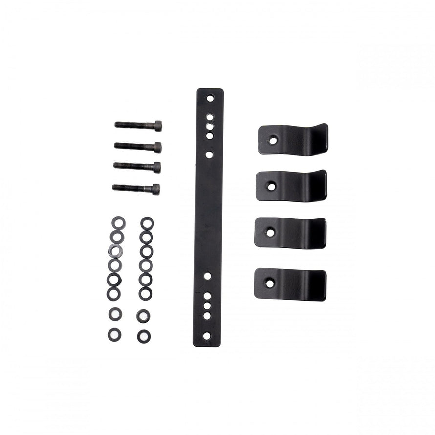 Kit fixation porte-bagages Polisport PackMate avec vis et supports pour sac a dos velo avant ou arriere
