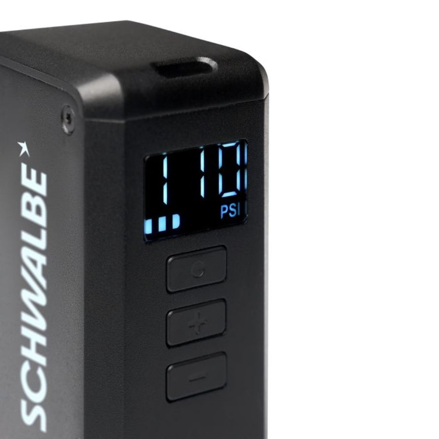 Pompe electrique compacte Schwalbe E-Micro Pump avec affichage digital pour pression precise