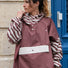 Poncho court Poule Party Chocolate Zebra vélo déperlant imperméable taille unique unisexe urbain design 