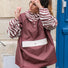 Poncho court Poule Party Chocolate Zebra vélo déperlant imperméable taille unique unisexe urbain stylé 