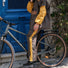 Poncho de pluie court Poule Party adulte Kaki vélo deperlant recyclé urbain ville pratique capuche style original 