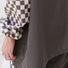 Poncho de pluie court Poule Party adulte  Damier Kaki vélo deperlant recyclé urbain ville pratique capuche  écoresponsable