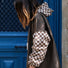 Poncho de pluie court Poule Party adulte  Damier Kaki vélo deperlant recyclé urbain ville pratique capuche  original écoresponsable
