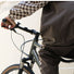 Poncho de pluie court Poule Party adulte  Damier Kaki vélo recyclé urbain ville pratique capuche style original écoresponsable