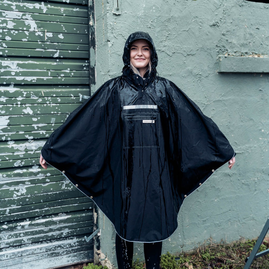 Cape de pluie cycliste The Peoples Poncho noir