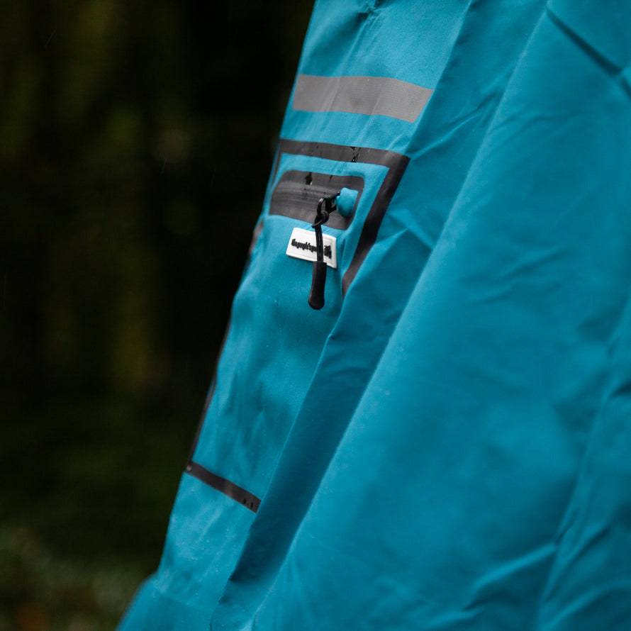 Cape de pluie cycliste The Peoples Poncho bleu