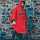 Cape de pluie cycliste The Peoples Poncho rouge