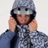 Protection du menton du poncho de pluie réfléchissant avec capuche pour vélo Romea Urban Circus kaki 