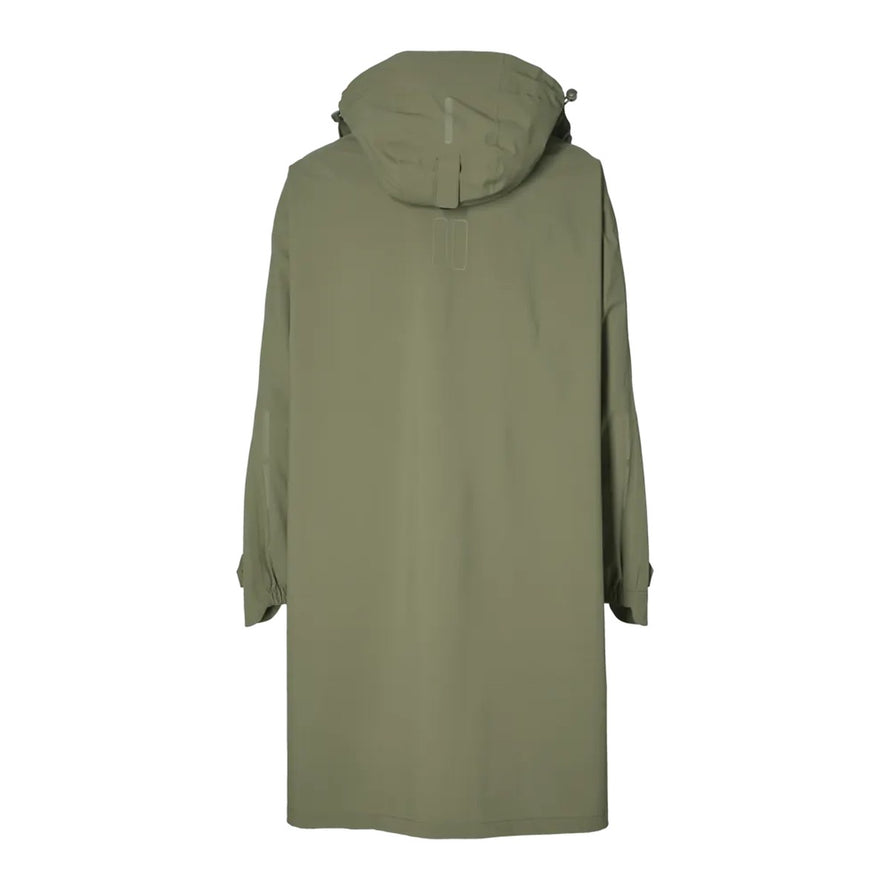 Poncho de pluie Basil Mosse unisexe kaki, coupe-vent et imperméable pour une protection optimale à vélo