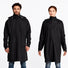 Poncho pluie vélo Basil Mosse unisexe noir, imperméable et coupe-vent pour cyclistes urbains exigeants