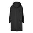 Poncho de pluie Basil Mosse unisexe noir vue dos, imperméable et idéal pour cyclistes urbains