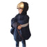 Poncho vélo enfant imperméable JUP-ON 3-en-1 avec capuche, protection pluie et sécurité réfléchissante