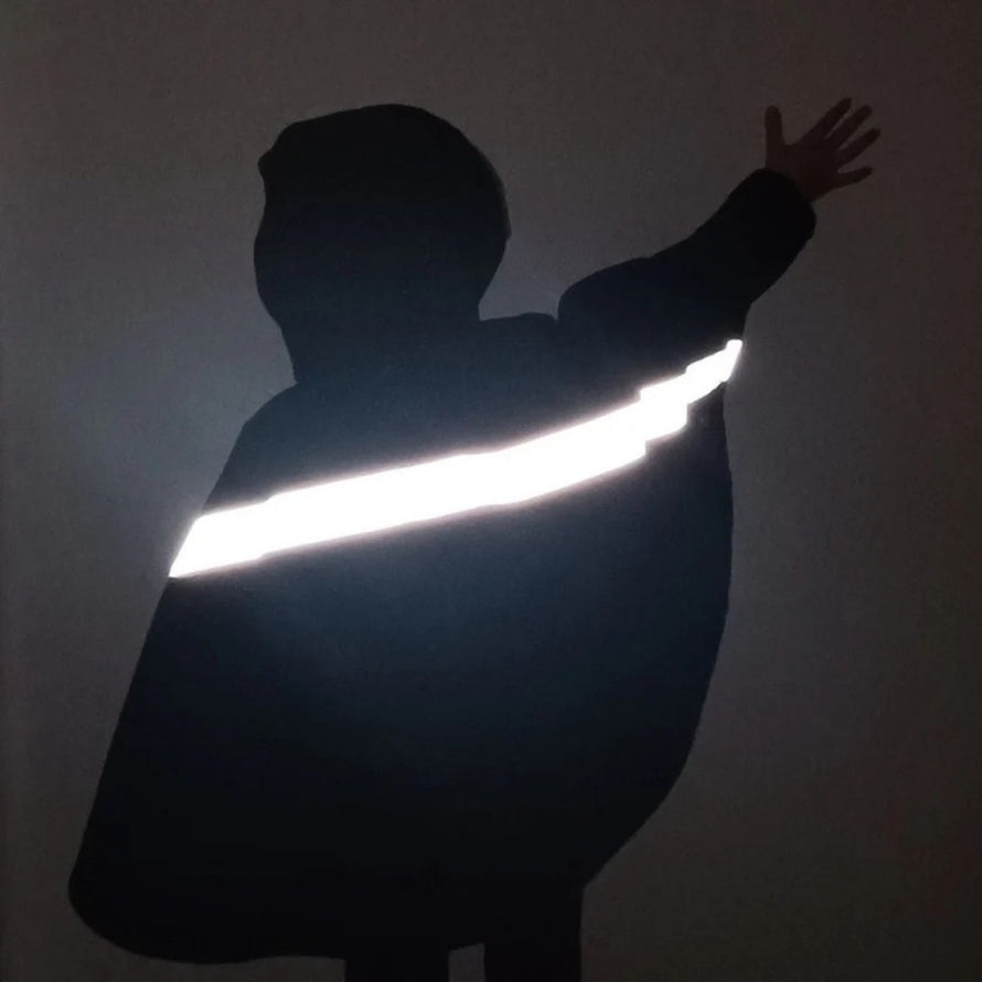 Poncho velo enfant JUP-ON 3-en-1 imperméable avec bande reflechissante pour securite sous la pluie