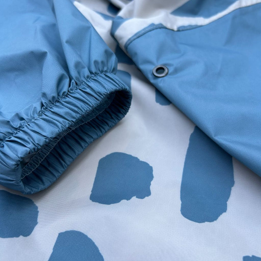 Poncho vélo respirant Poule Party bleu leopard