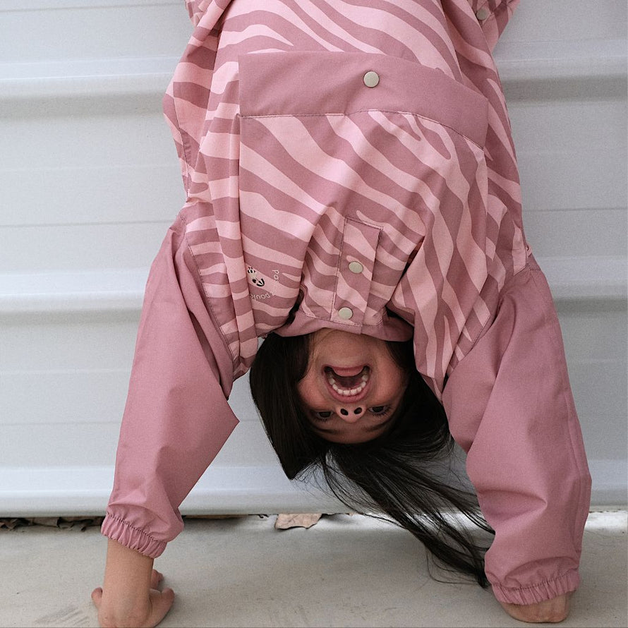 Poncho vélo enfant rose Poule Party