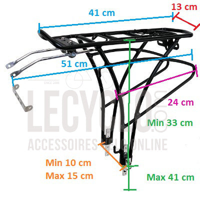 Porte Bagage arrière pour vélo de 24 à 28 pouces - #2
