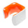Support au mur design pour vélo Hornit Clug Hybrid blanc et orange
