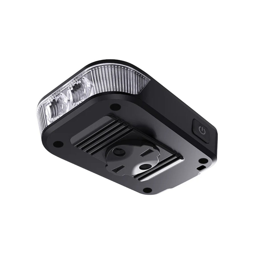 Lampe avant vélo Ravemen FR500 compacte avec support Garmin et Wahoo pour un éclairage vélo fiable et puissant