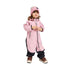 Combinaison softshell enfant Reima Mjosa rose et noir, chaude et résistante pour les aventures en plein air