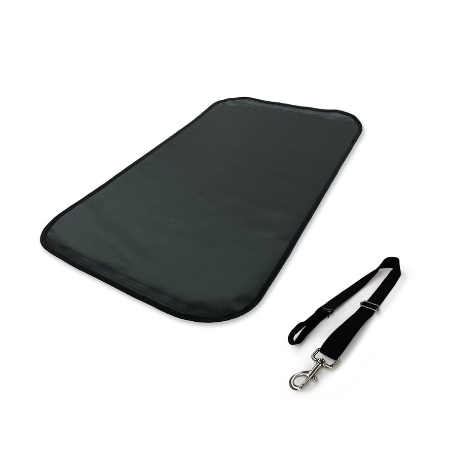 Tapis de sol et harnais pour remorque chien 2-en-1 Polisport jusqu a 23 kg, confort et securite optimises