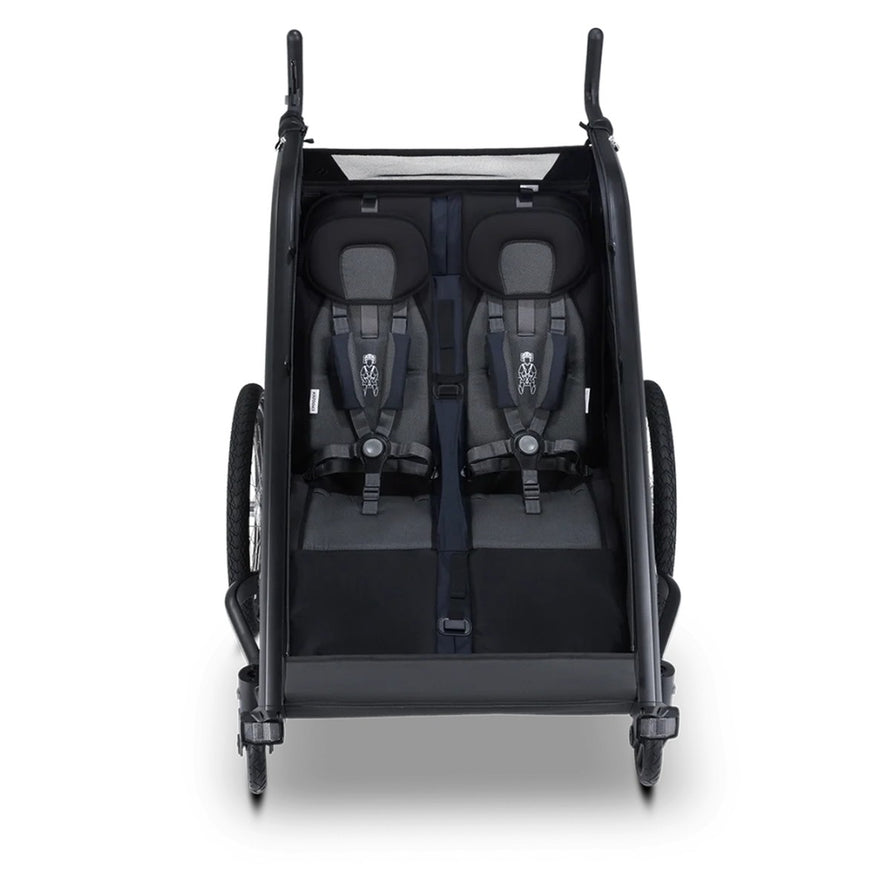 Remorque poussette Croozer Kid Lykke 2 places, confortable et sécurisée pour balades en vélo