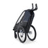 Remorque poussette Croozer Kid Lykke 2 places avec pliage rapide et design moderne pour balades en toute sécurité
