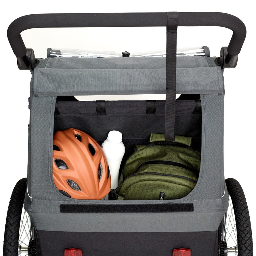 Remorque poussette 2-en-1 Polisport pour enfant 7 mois à 4 ans, confort et sécurité pour vos sorties vélo