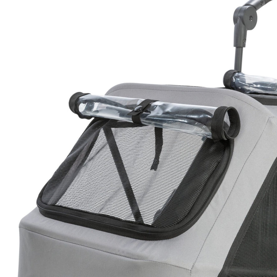 Remorque velo chien Trixie pliable avec housse de protection et ventilation, support jusqu a 22 kg