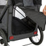 Remorque vélo pour chien Trixie pliable avec porte ouverte, confortable et sécurisée jusqu'à 22 kg