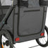 Remorque vélo pour chien Trixie pliable avec réflecteurs arrière, supporte jusqu'à 22 kg pour sécurité optimale