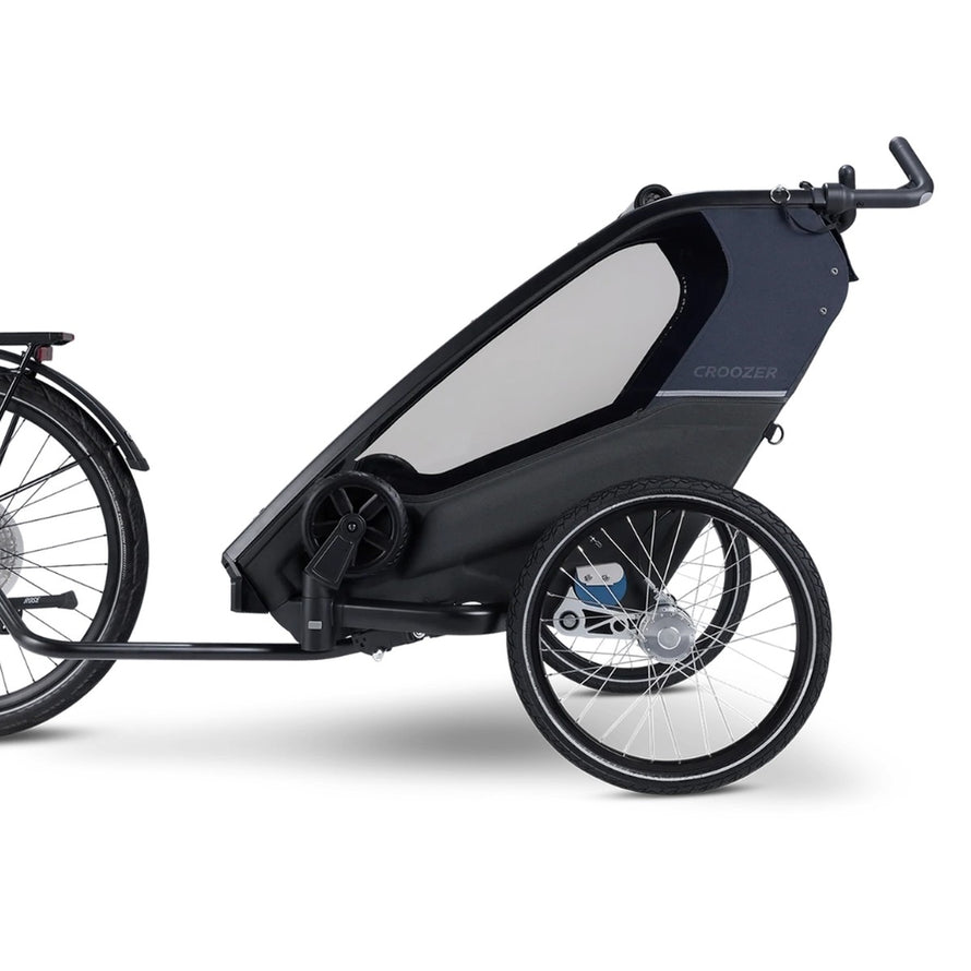 Remorque vélo Croozer Kid Lykke 2 places, compacte et sécurisée pour transporter vos enfants en balade