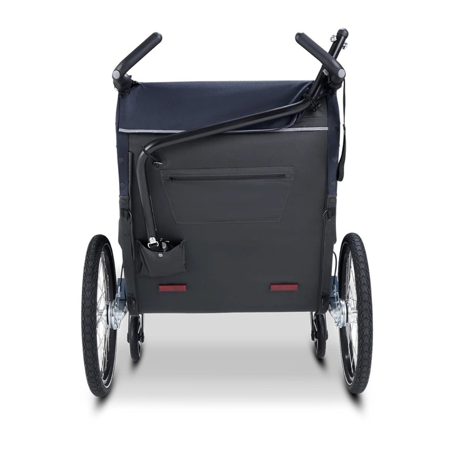 Remorque vélo poussette Croozer Kid Lykke 2 places, maniable et sûre pour transporter deux enfants en toute simplicité