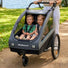 Remorque vélo et poussette 2-en-1 Polisport pour enfant 7 mois à 4 ans, alliant confort et sécurité pour vos balades