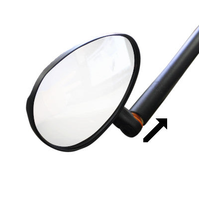 Rétroviseur vélo avec miroir large convexe embout de guidon - #3