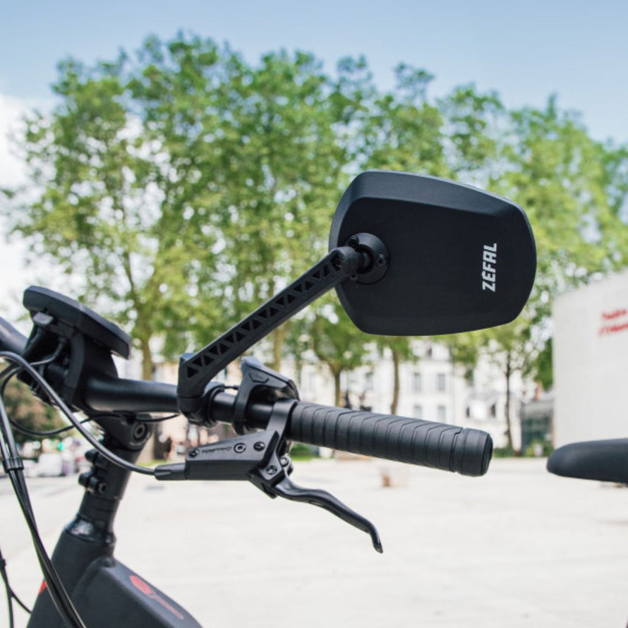 Rétroviseur pour vélos éléctriques, stable et à large visibilité, à positionner à gauche sur le guidon