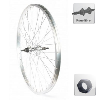 Roue arrière 24 pouces à roue libre pour vélo junior - #1