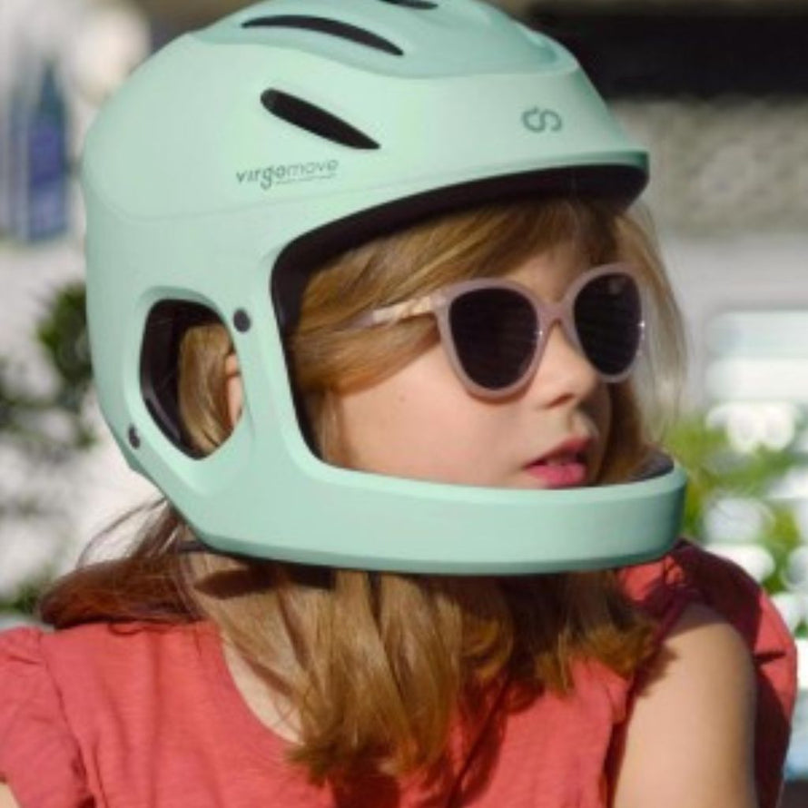 casque enfant virgo kid integral vert garçon et filles velo et trottinette