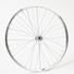 Roue avant 700C de vélo de course en aluminium à serrage rapide vue de trois quarts