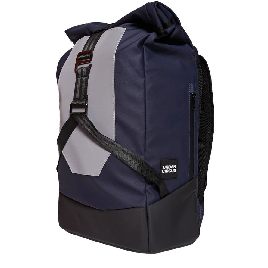 Sac à dos vélo réfléchissant et imperméable UCRR Urban Circus noir et bleu