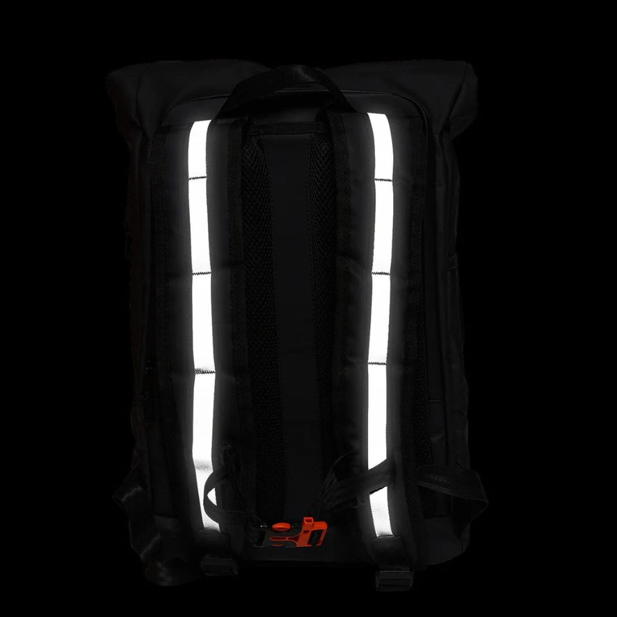 Sac à dos vélo avec empiècements réfléchissant UCRR Urban Circus noir et rouge