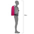 Sac à dos vélo étanche 23 L Ortlieb Velocity Lite en rose et bleu, idéal pour cyclistes urbains