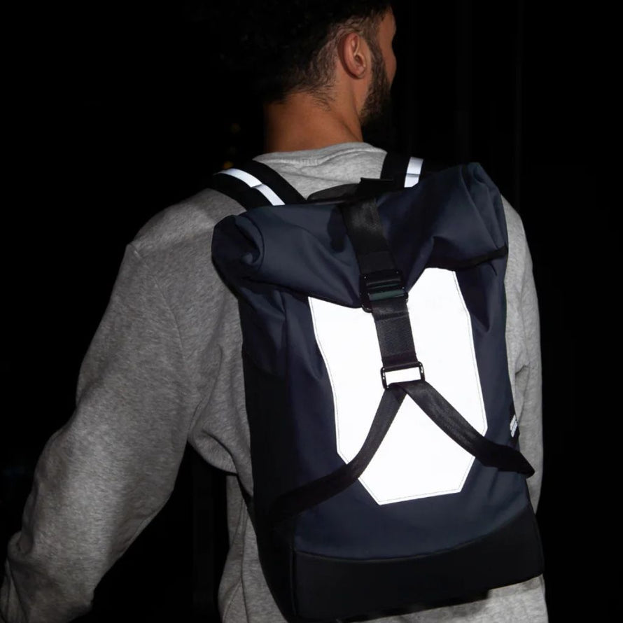 Sac à dos  vélo réfléchissant imperméable Urban Circus urbain unisexe bleu