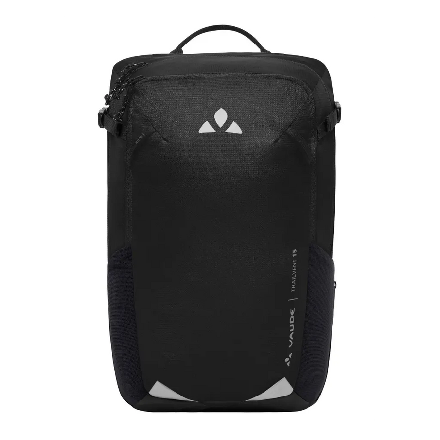 Sac à dos Trailvent Vaude 15 L noir vue de face 